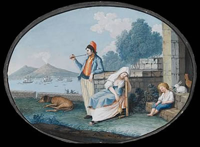 Poltroneria di Napoli, a pair of ovals (2)
