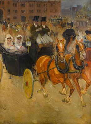 A busy square