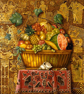 Sample artwork by Theodoros Manolidis (Born 1940), known for still life, figure, interior view painting, nudes - View similar artists and auction records