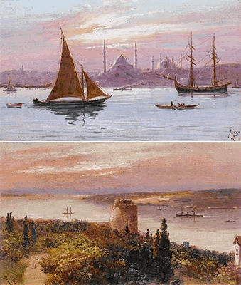 Sample artwork by Halid Naci (1875 - 1927), known for painting and caricature - View similar artists and auction records