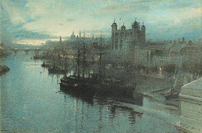 London from Tower Bridge by Albert Goodwin - Auction record, sale price, and art valuation. Compare with similar artists and explore comparable artworks.