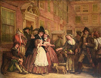 Goldsmith's mourners by Eyre Crowe - Auction record, sale price, and art valuation. Compare with similar artists and explore comparable artworks.