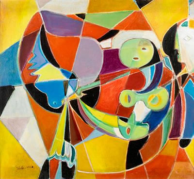 Sample artwork by Menachem Helhorz-Or (1911 - 2008), known for painting - View similar artists and auction records