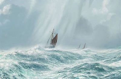 'Scandalised' - two Brixham 'mules' caught in a southerly gale