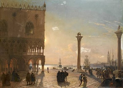 The Piazza San Marco by moonlight by Friedrich Paul Nerly II - Auction record, sale price, and art valuation. Compare with similar artists and explore comparable artworks.