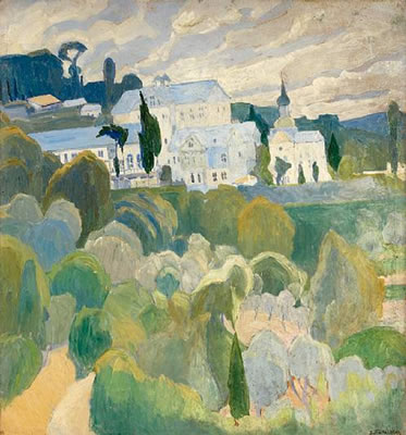 Sample artwork by Spyros Papaloucas (1892 - 1957), known for figure, landscape, genre painting - View similar artists and auction records