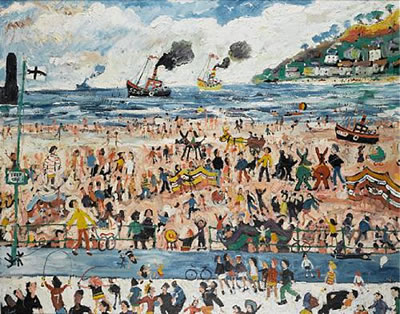 St. Ives - On the Beach by Simeon Stafford - Auction record, sale price, and art valuation. Compare with similar artists and explore comparable artworks.