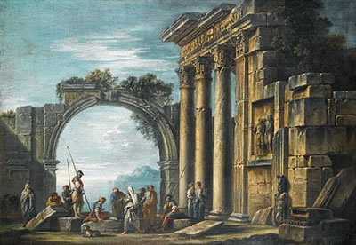 Sample artwork by Giovanni Ghisolfi (1613 - 1683), known for landscape painting - View similar artists and auction records