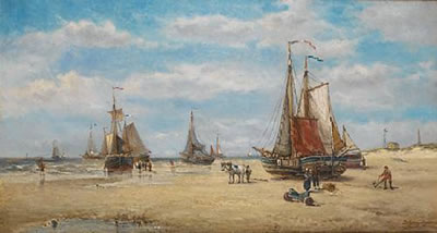 Zeezicht te Scheveningen by Auguste Henri Musin - Auction record, sale price, and art valuation. Compare with similar artists and explore comparable artworks.