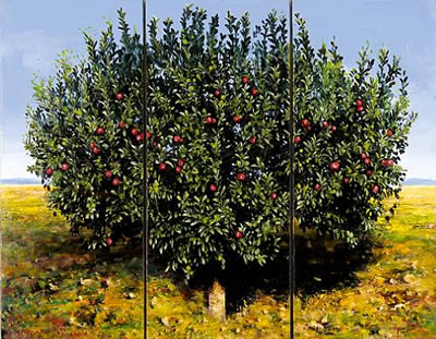 Apple tree / triptych (3) by Costas Schinas - Auction record, sale price, and art valuation. Compare with similar artists and explore comparable artworks.