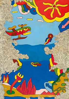 Fantastic landscape by Alexis Akrithakis - Auction record, sale price, and art valuation. Compare with similar artists and explore comparable artworks.