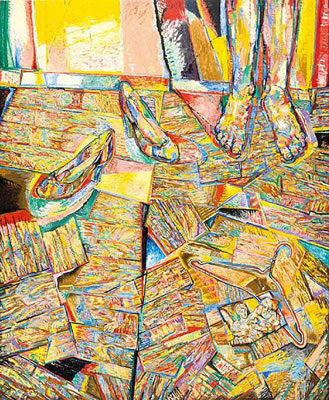 Interior with shoes by Yiannis Psychopedis - Auction record, sale price, and art valuation. Compare with similar artists and explore comparable artworks.