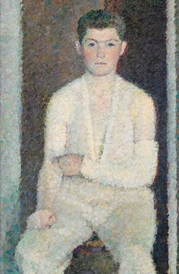 "Portrait of Guinsberg in a plaster-cast"