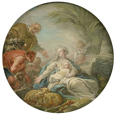 The Annunciation to the Shepherds; and The Adoration of the Shepherds by Jean-Baptiste Henri Deshays - Auction record, sale price, and art valuation. Compare with similar artists and explore comparable artworks.