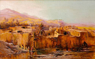 North African village scene