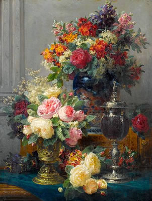 Spring flowers with chalices