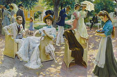 Sample artwork by Oscar Arthur Bluhm (1867 - 1912), known for painting - View similar artists and auction records
