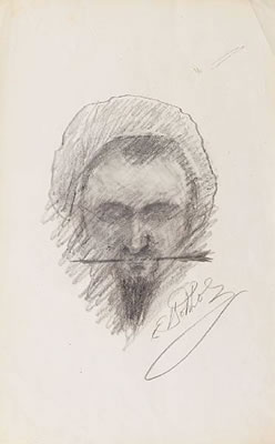 Portrait of Efim Efimovich Volkov: Self-portrait