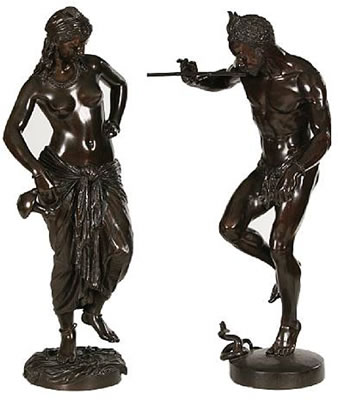 Sample artwork by Charles Arthur Bourgeois (1838 - 1886), known for sculpture - View similar artists and auction records
