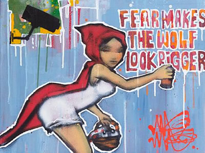 Sample artwork by Mau Mau (20/21st century), known for urban art - View similar artists and auction records