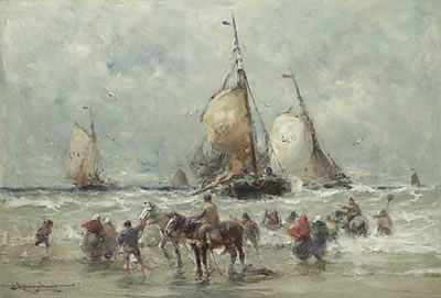 Waiting for the boats
