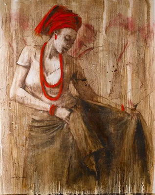 Sample artwork by Nyemike Onwuka (Born 1972), known for paintings - View similar artists and auction records