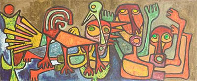Birds by Rufus Ogundele - Auction record, sale price, and art valuation. Compare with similar artists and explore comparable artworks.