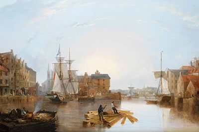 A sunlit harbour