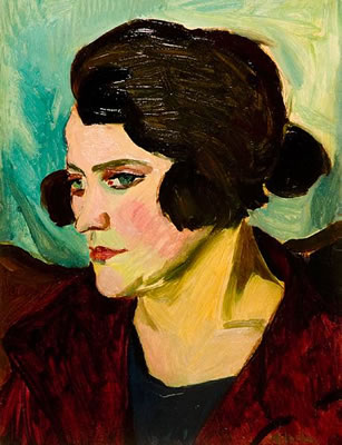 Portrait of Maggie Maria Magdalena Laubser: Self-portrait