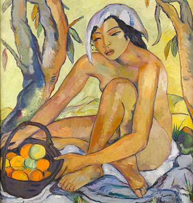 Seated nude with oranges by Irma Stern - Auction record, sale price, and art valuation. Compare with similar artists and explore comparable artworks.