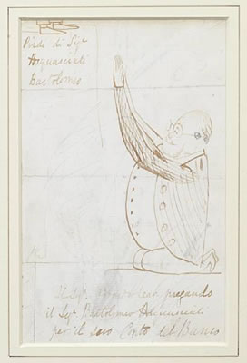 Portrait of Edward Lear: SELF-PORTRAIT,