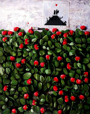 Hommage a Banksy by Costas Schinas - Auction record, sale price, and art valuation. Compare with similar artists and explore comparable artworks.