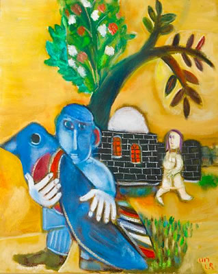 Man with bird