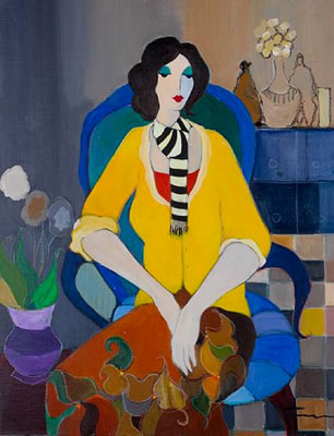 Seated woman