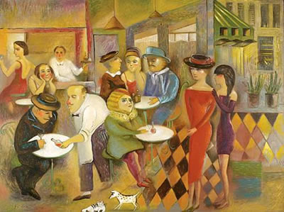 Sample artwork by Jacob Gildor (Born 1948), known for painting and sculpture - View similar artists and auction records