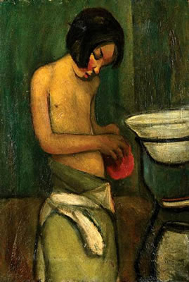 A girl bathing by Kaete Ephraim Marcus - Auction record, sale price, and art valuation. Compare with similar artists and explore comparable artworks.