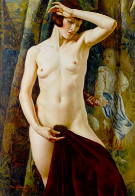 Standing nude by Boris Chaliapin - Auction record, sale price, and art valuation. Compare with similar artists and explore comparable artworks.