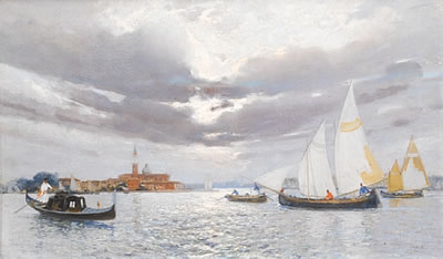 The Venetian Lagoon by Camillo Bortoluzzi - Auction record, sale price, and art valuation. Compare with similar artists and explore comparable artworks.
