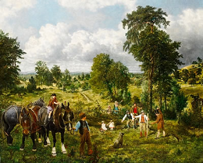 The garden of England by George William Mote - Auction record, sale price, and art valuation. Compare with similar artists and explore comparable artworks.