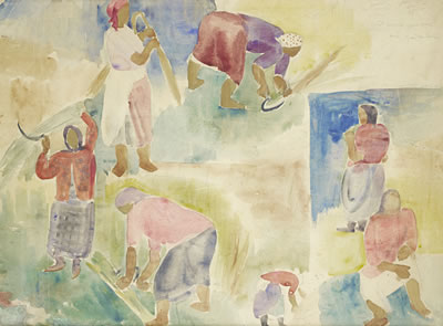 Harvesting by Vyacheslav Vladimirovich Pakulin - Auction record, sale price, and art valuation. Compare with similar artists and explore comparable artworks.