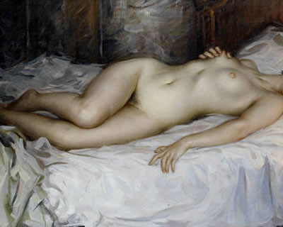 Enraptured nude