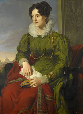 Portrait of a British cavalry officer; Portrait of his wife (2)