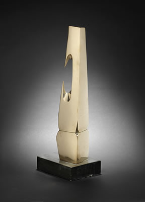Totemic III by John Erskine Milne - Auction record, sale price, and art valuation. Compare with similar artists and explore comparable artworks.