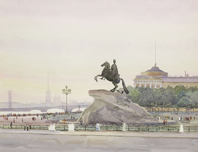 'The Kremlin walls'; 'Leningrad. Winter