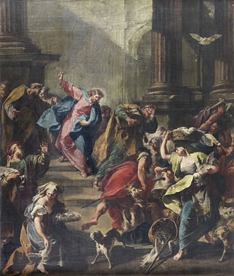 Christ driving the moneylenders from the Temple by Giovanni Battista Pittoni II - Auction record, sale price, and art valuation. Compare with similar artists and explore comparable artworks.