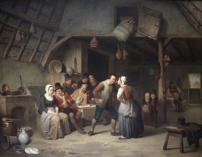 Sample artwork by Charles Ferdinand Venneman (1802 - 1875), known for genre, landscape and animal painting, decorative arts - View similar artists and auction records