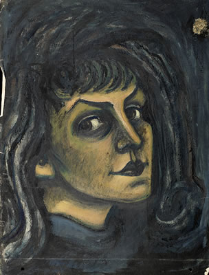 Portrait of Fahr El Nissa Zeid: Two self-portraits