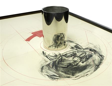 Portrait of William Joseph Kentridge: Anamorphic self-portrait