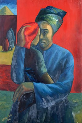 Motherhood by Uche Okeke - Auction record, sale price, and art valuation. Compare with similar artists and explore comparable artworks.