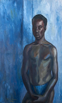 Portrait of Uche Okeke: Self-portrait